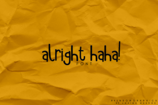 Alright Haha: A Playful Script Font for Editorial Design