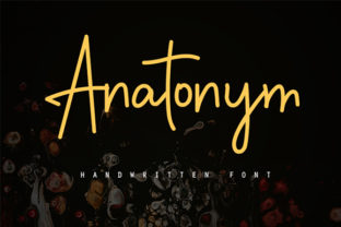 Anatonym: A Handwritten Font for Polished Branding