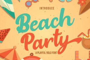 Beach Party Font: A Cheerful Script for Editorial Design