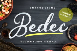 Bedec: A Bold Script Font for Editorial Design