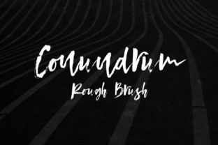 Conundrum Font: Organic Brush Type for Bold Branding