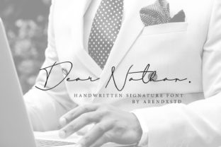 Dear Nathan: A Handwritten Font for Polished Brands