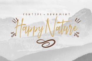 Happy Nature Font Review for Campaign Design