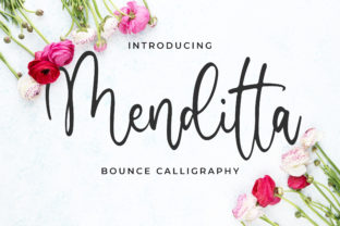 Menditta: A Romantic Script Font for Editorial Design
