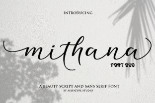Mithana Duo: A Romantic Typeface for Modern Web Design