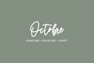 Octobre: A Modern Script Font for Campaigns