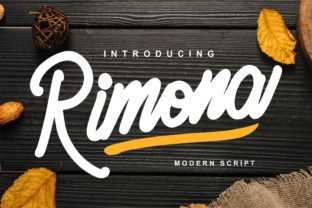 Rimona: A Sweet Script Font for Handmade Makers