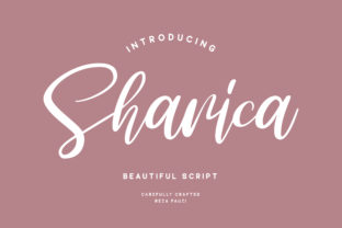 Sharica: A Hand-Drawn Script Typeface for Editorial Charm