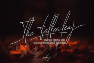 The Fallen Leaf Font for Scroll-Stopping Design