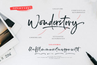Wonderstory: A Script Font for Authentic Branding
